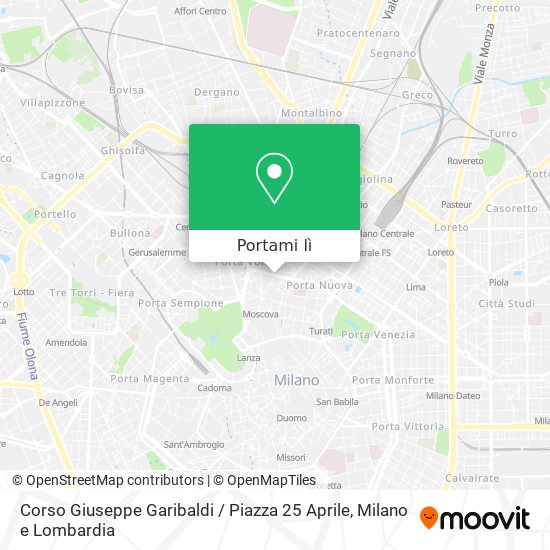 Mappa Corso Giuseppe Garibaldi / Piazza 25 Aprile