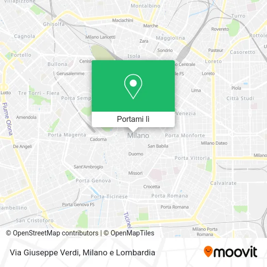 Mappa Via Giuseppe Verdi