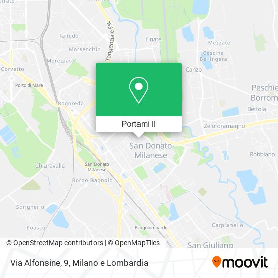Mappa Via Alfonsine, 9