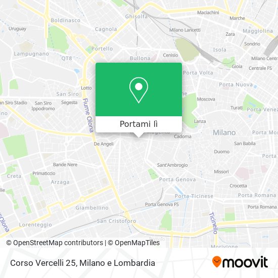 Mappa Corso Vercelli  25