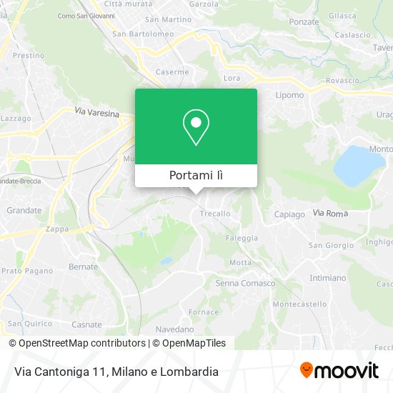 Mappa Via Cantoniga  11