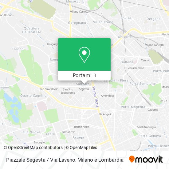 Mappa Piazzale Segesta / Via Laveno
