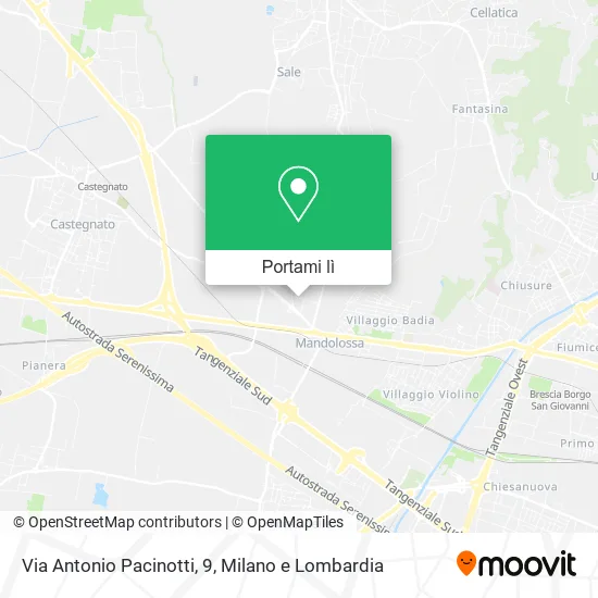 Mappa Via Antonio Pacinotti, 9
