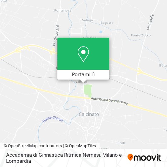 Mappa Accademia di Ginnastica Ritmica Nemesi