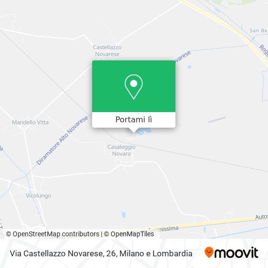 Mappa Via Castellazzo Novarese, 26