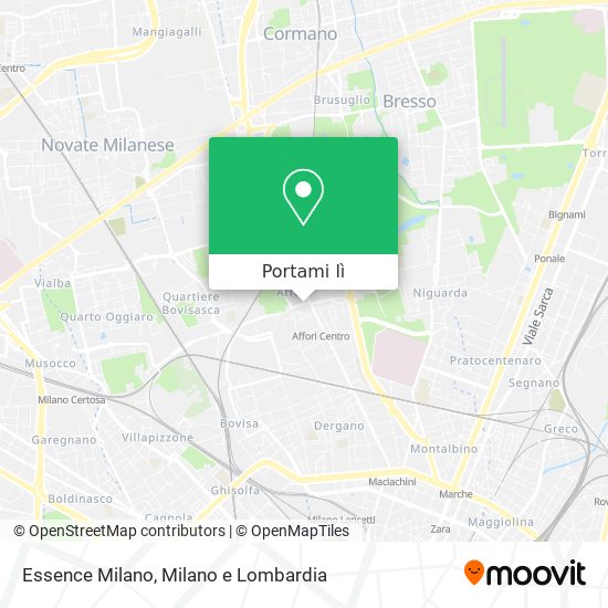 Mappa Essence Milano