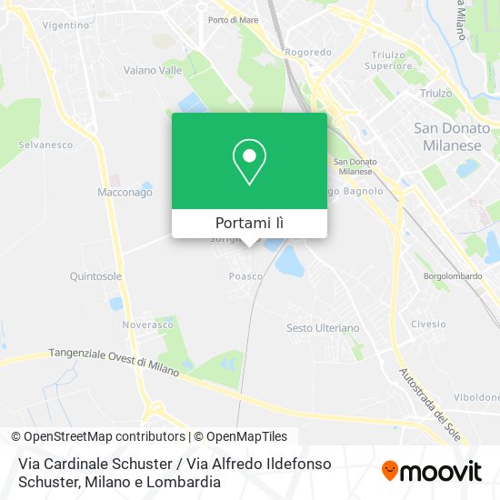 Mappa Via Cardinale Schuster / Via Alfredo Ildefonso Schuster