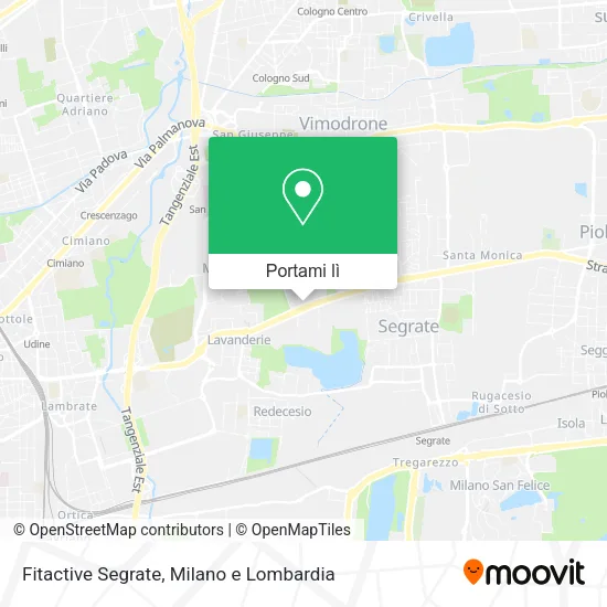 Mappa Fitactive Segrate