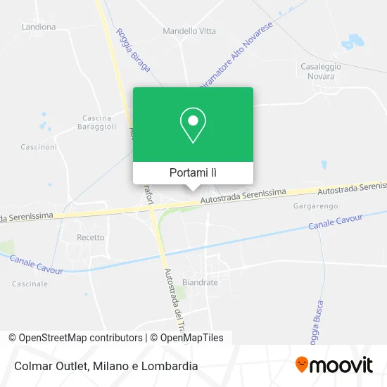 Mappa Colmar Outlet