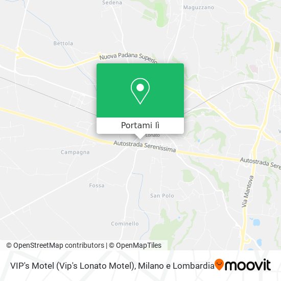 Mappa VIP's Motel (Vip's Lonato Motel)