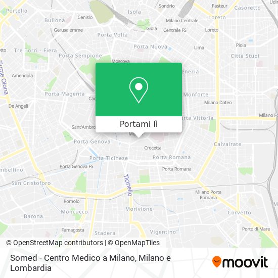 Mappa Somed - Centro Medico a Milano