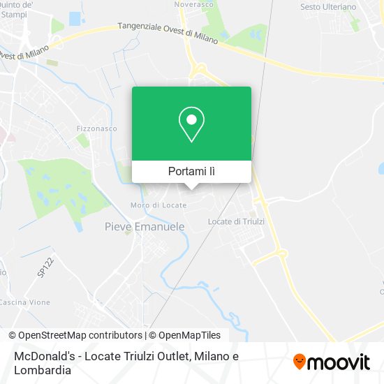 Mappa McDonald's - Locate Triulzi Outlet