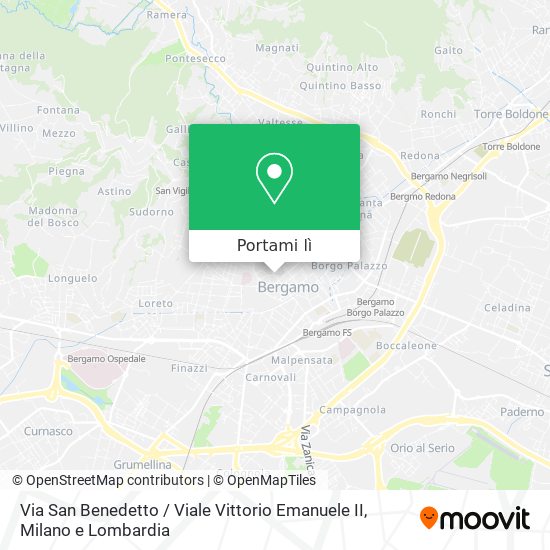 Mappa Via San Benedetto / Viale Vittorio Emanuele II