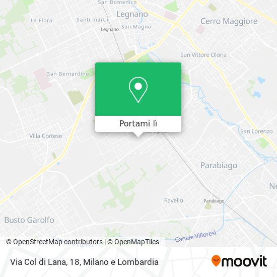 Mappa Via Col di Lana, 18