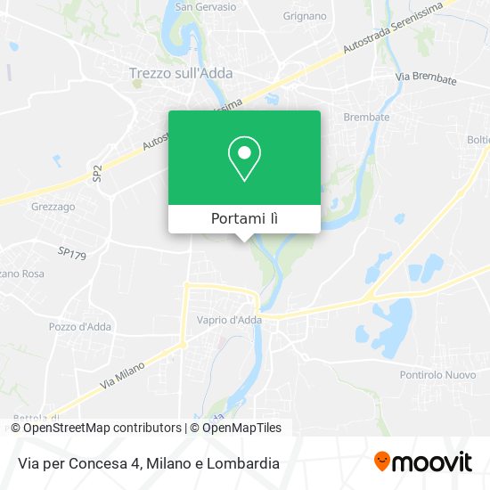 Mappa Via per Concesa  4