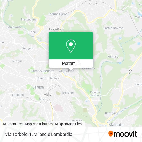 Mappa Via Torbole, 1