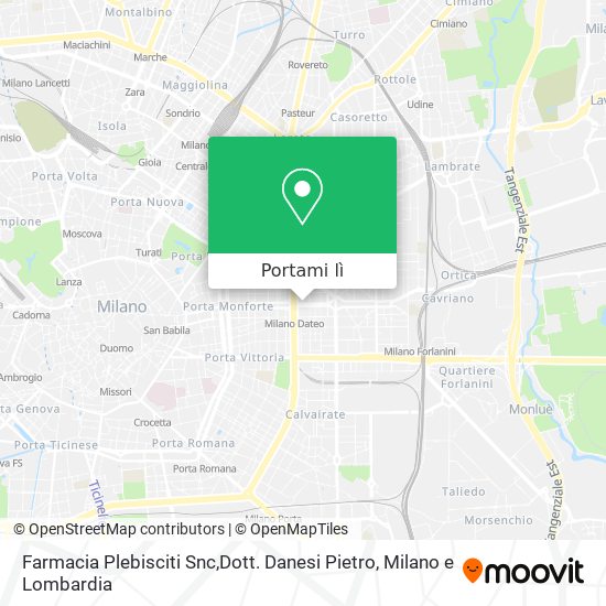 Mappa Farmacia Plebisciti Snc,Dott. Danesi Pietro