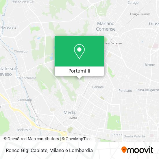 Mappa Ronco Gigi Cabiate