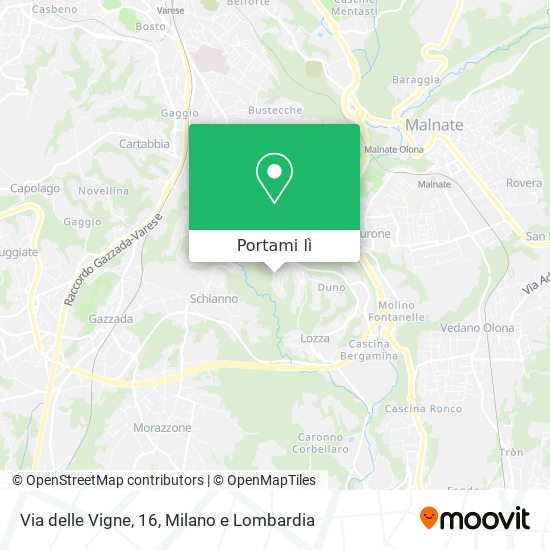 Mappa Via delle Vigne, 16