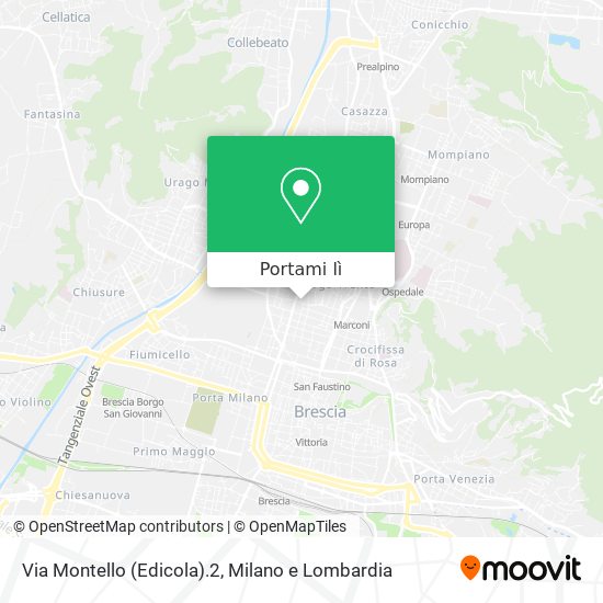 Mappa Via Montello (Edicola).2
