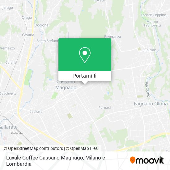 Mappa Luxale Coffee Cassano Magnago
