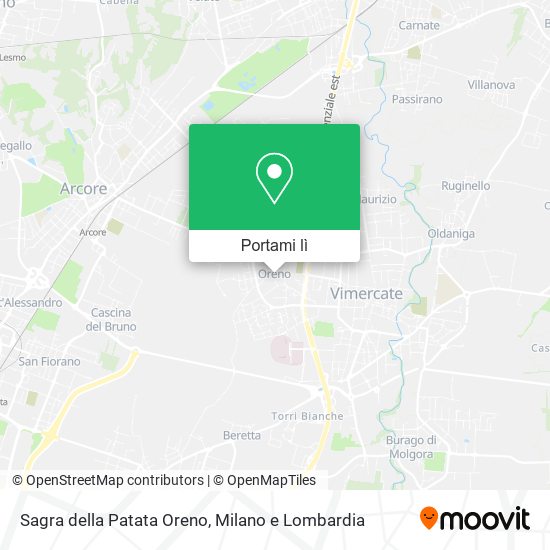 Mappa Sagra della Patata Oreno
