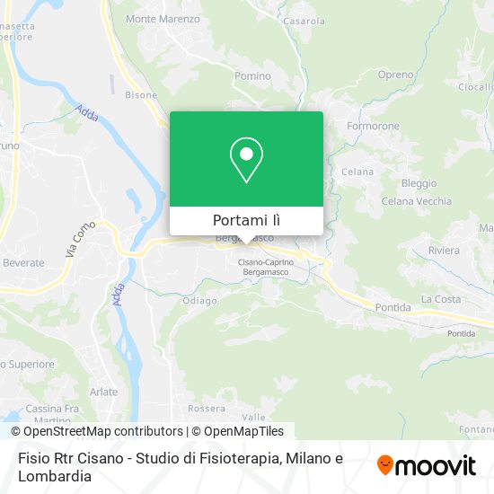 Mappa Fisio Rtr Cisano - Studio di Fisioterapia