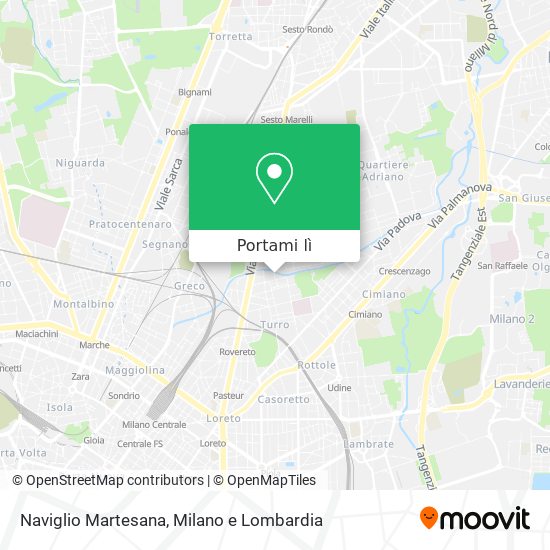 Mappa Naviglio Martesana