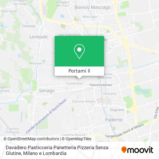 Mappa Davadero Pasticceria Panetteria Pizzeria Senza Glutine