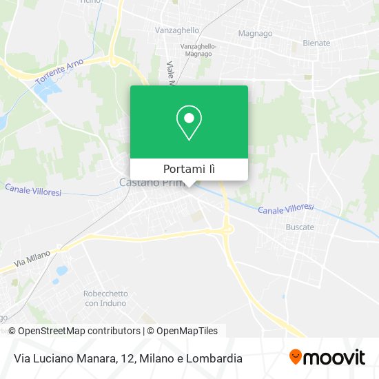 Mappa Via Luciano Manara, 12