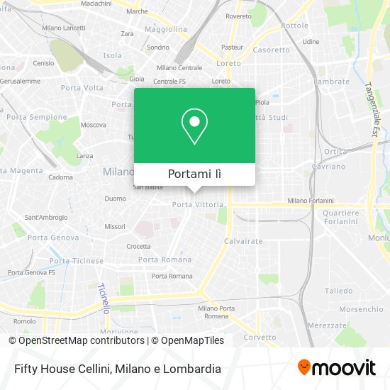 Mappa Fifty House Cellini