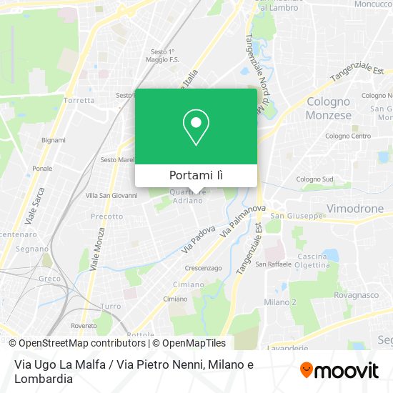 Mappa Via Ugo La Malfa / Via Pietro Nenni