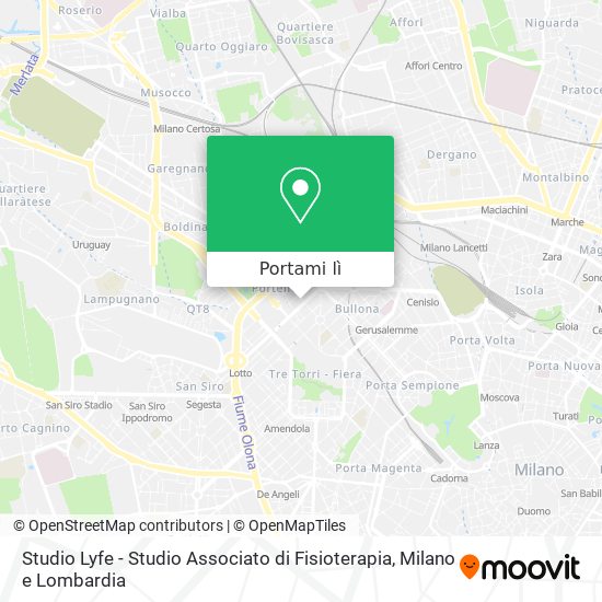Mappa Studio Lyfe - Studio Associato di Fisioterapia