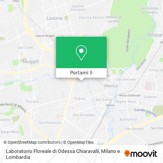 Mappa Laboratorio Floreale di Odessa Chiaravalli