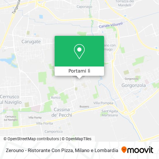 Mappa Zerouno - Ristorante Con Pizza