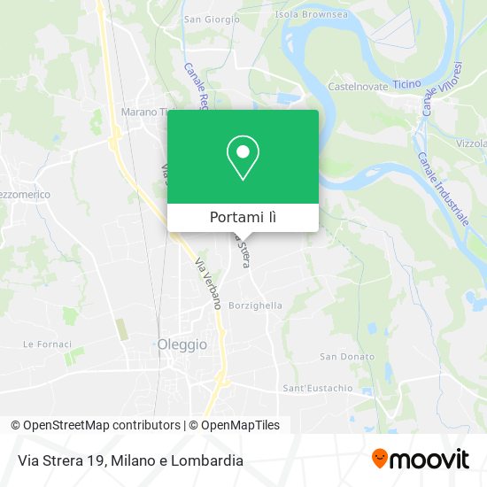 Mappa Via Strera  19