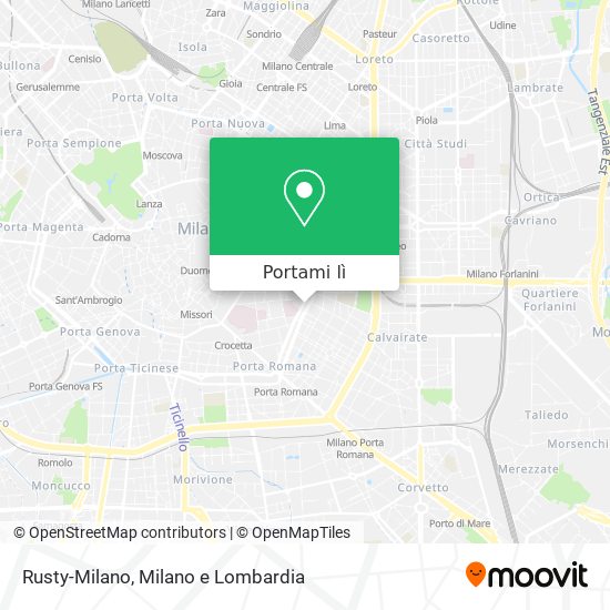 Mappa Rusty-Milano