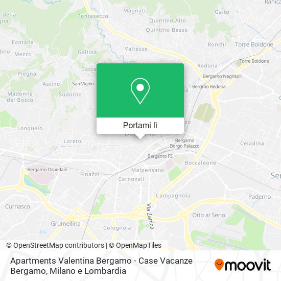 Mappa Apartments Valentina Bergamo - Case Vacanze Bergamo