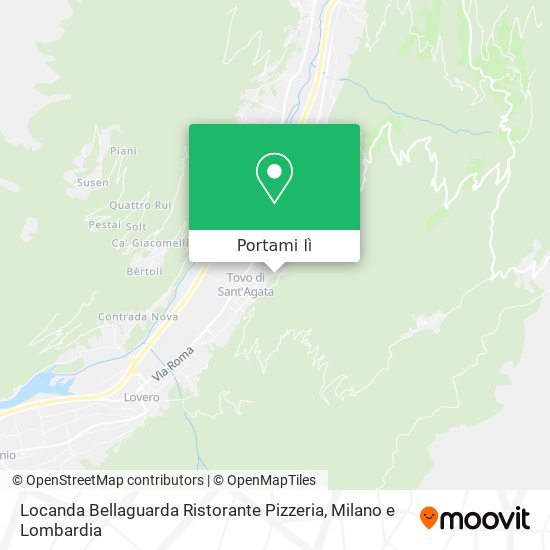 Mappa Locanda Bellaguarda Ristorante Pizzeria