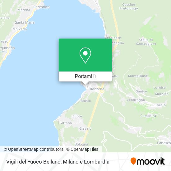 Mappa Vigili del Fuoco Bellano