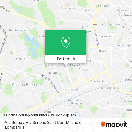 Mappa Via Berna / Via Simone Saint Bon