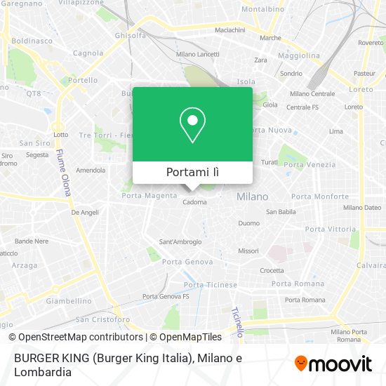 Mappa BURGER KING (Burger King Italia)