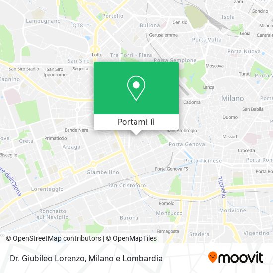Mappa Dr. Giubileo Lorenzo