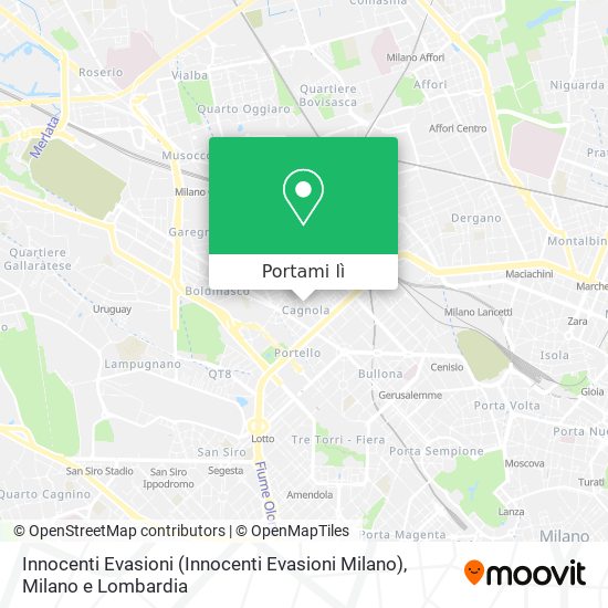 Mappa Innocenti Evasioni (Innocenti Evasioni Milano)
