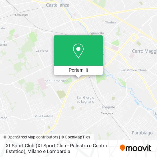 Mappa Xt Sport Club (Xt Sport Club - Palestra e Centro Estetico)