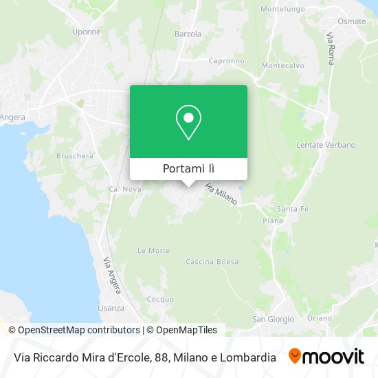 Mappa Via Riccardo Mira d'Ercole, 88