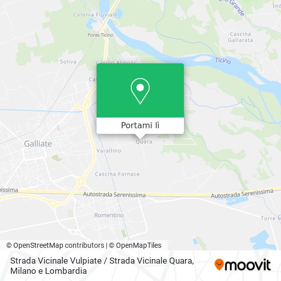 Mappa Strada Vicinale Vulpiate / Strada Vicinale Quara