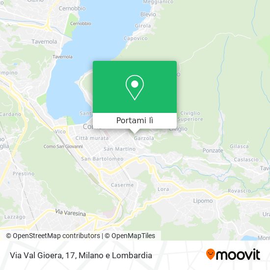 Mappa Via Val Gioera, 17