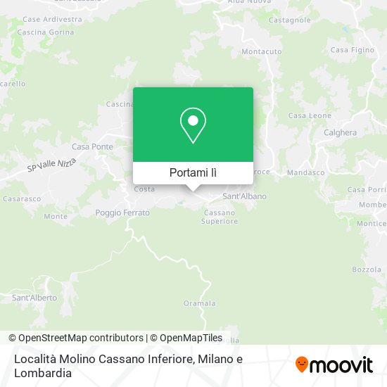 Mappa Località Molino Cassano Inferiore