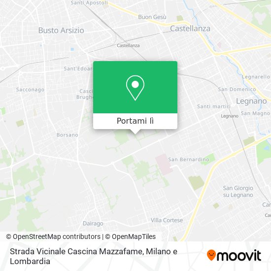 Mappa Strada Vicinale Cascina Mazzafame